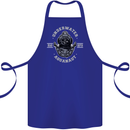 Underwater Aquanaut Scuba Diving Diver Cotton Apron 100% Organic Royal Blue