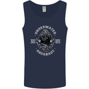 Underwater Aquanaut Scuba Diving Diver Mens Vest Tank Top Navy Blue
