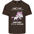 Unicorn I Don't Fart Funny Farting Farter Mens Cotton T-Shirt Tee Top Dark Chocolate