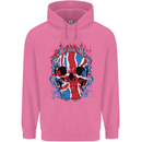 Union Jack Flag Skull Gym MMA Biker Childrens Kids Hoodie Azalea