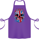 Union Jack Flag Skull Gym MMA Biker Cotton Apron 100% Organic Purple