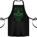 VR Man Virtual Reality Gaming Gamer Cotton Apron 100% Organic Black