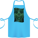 VR Man Virtual Reality Gaming Gamer Cotton Apron 100% Organic Turquoise