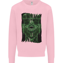 VR Man Virtual Reality Gaming Gamer Kids Sweatshirt Jumper Light Pink