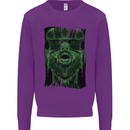 VR Man Virtual Reality Gaming Gamer Kids Sweatshirt Jumper Purple