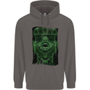 VR Man Virtual Reality Gaming Gamer Mens 80% Cotton Hoodie Charcoal