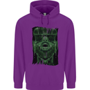 VR Man Virtual Reality Gaming Gamer Mens 80% Cotton Hoodie Purple