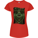 VR Man Virtual Reality Gaming Gamer Womens Petite Cut T-Shirt Red