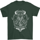 Valhalla is Calling Vikings Odin Thor Gym Mens T-Shirt Cotton Gildan Forest Green