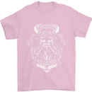 Valhalla is Calling Vikings Odin Thor Gym Mens T-Shirt Cotton Gildan Light Pink