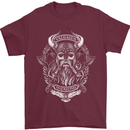 Valhalla is Calling Vikings Odin Thor Gym Mens T-Shirt Cotton Gildan Maroon