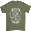 Valhalla is Calling Vikings Odin Thor Gym Mens T-Shirt Cotton Gildan Military Green