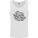 Valknut Symbol With Ravens Viking Mens Vest Tank Top White