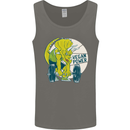 Vegan Power Gym Bodybuilding Vegetarian Mens Vest Tank Top Charcoal