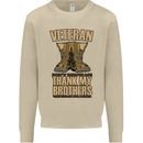 Veteran Boots British Army Marines Paras Mens Sweatshirt Jumper Sand