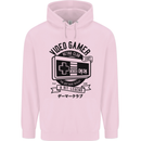 Video Gamer Retro Club Gaming Childrens Kids Hoodie Light Pink