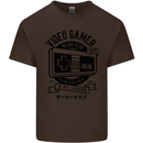 Video Gamer Retro Club Gaming Kids T-Shirt Childrens Chocolate
