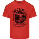 Video Gamer Retro Club Gaming Kids T-Shirt Childrens Red