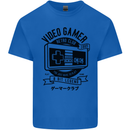 Video Gamer Retro Club Gaming Kids T-Shirt Childrens Royal Blue