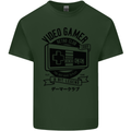 Video Gamer Retro Club Gaming Mens Cotton T-Shirt Tee Top Forest Green