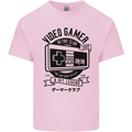 Video Gamer Retro Club Gaming Mens Cotton T-Shirt Tee Top Light Pink