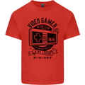 Video Gamer Retro Club Gaming Mens Cotton T-Shirt Tee Top Red