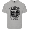 Video Gamer Retro Club Gaming Mens Cotton T-Shirt Tee Top Sports Grey