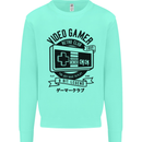 Video Gamer Retro Club Gaming Mens Sweatshirt Jumper Peppermint
