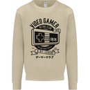 Video Gamer Retro Club Gaming Mens Sweatshirt Jumper Sand