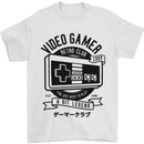 Video Gamer Retro Club Gaming Mens T-Shirt Cotton Gildan White
