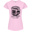 Video Gamer Retro Club Gaming Womens Petite Cut T-Shirt Light Pink