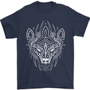Viking Bear Symbols With Valknut Symbol Mens T-Shirt 100% Cotton Navy Blue