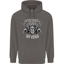 Viking Blood Odin Valhalla Norse Mythology Mens 80% Cotton Hoodie Charcoal