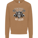 Viking Blood Odin Valhalla Norse Mythology Mens Sweatshirt Jumper Caramel Latte