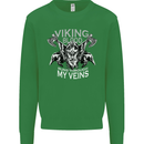 Viking Blood Odin Valhalla Norse Mythology Mens Sweatshirt Jumper Irish Green