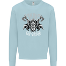 Viking Blood Odin Valhalla Norse Mythology Mens Sweatshirt Jumper Light Blue