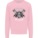 Viking Blood Odin Valhalla Norse Mythology Mens Sweatshirt Jumper Light Pink