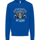 Viking Blood Odin Valhalla Norse Mythology Mens Sweatshirt Jumper Royal Blue