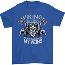 Viking Blood Odin Valhalla Norse Mythology Mens T-Shirt Cotton Gildan Royal Blue