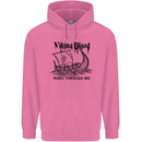 Viking Blood Runs Through Me Ship Sailing Mens 80% Cotton Hoodie Azelea