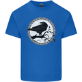 Viking Crow Celtic Norse Valhalla Odin Thor Mens Cotton T-Shirt Tee Top Royal Blue