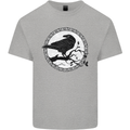 Viking Crow Celtic Norse Valhalla Odin Thor Mens Cotton T-Shirt Tee Top Sports Grey