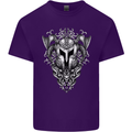 Viking Helmet Valhalla Gym Training Top Mens Cotton T-Shirt Tee Top Purple