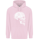 Viking Skull Thor Valhalla Norse Mythology Childrens Kids Hoodie Light Pink