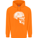 Viking Skull Thor Valhalla Norse Mythology Childrens Kids Hoodie Orange