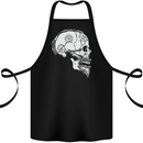 Viking Skull Thor Valhalla Norse Mythology Cotton Apron 100% Organic Black