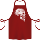 Viking Skull Thor Valhalla Norse Mythology Cotton Apron 100% Organic Maroon