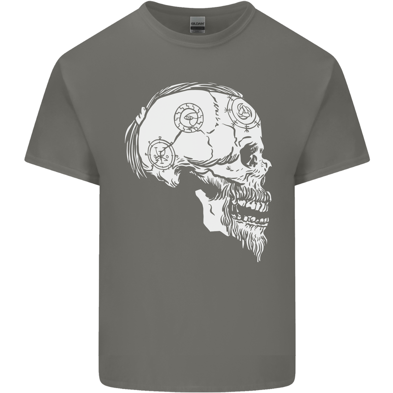 Viking Skull Thor Valhalla Norse Mythology Mens Cotton T-Shirt Tee Top Charcoal