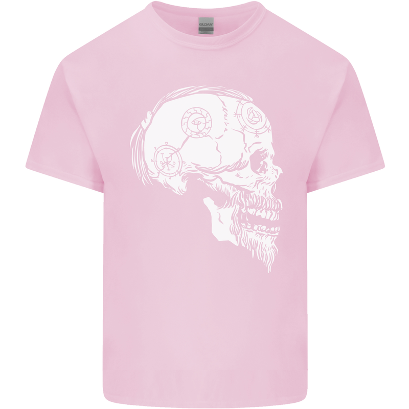 Viking Skull Thor Valhalla Norse Mythology Mens Cotton T-Shirt Tee Top Light Pink