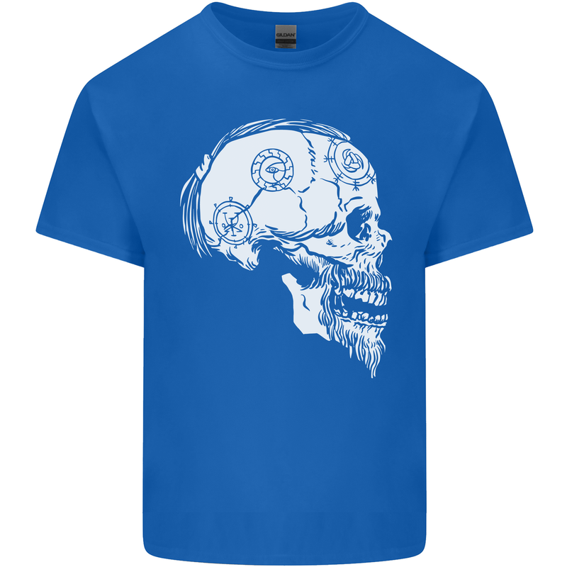 Viking Skull Thor Valhalla Norse Mythology Mens Cotton T-Shirt Tee Top Royal Blue